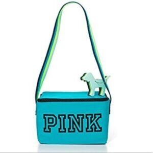 Victoria's Secret Pink Cooler Lunch Box with Dog keychain